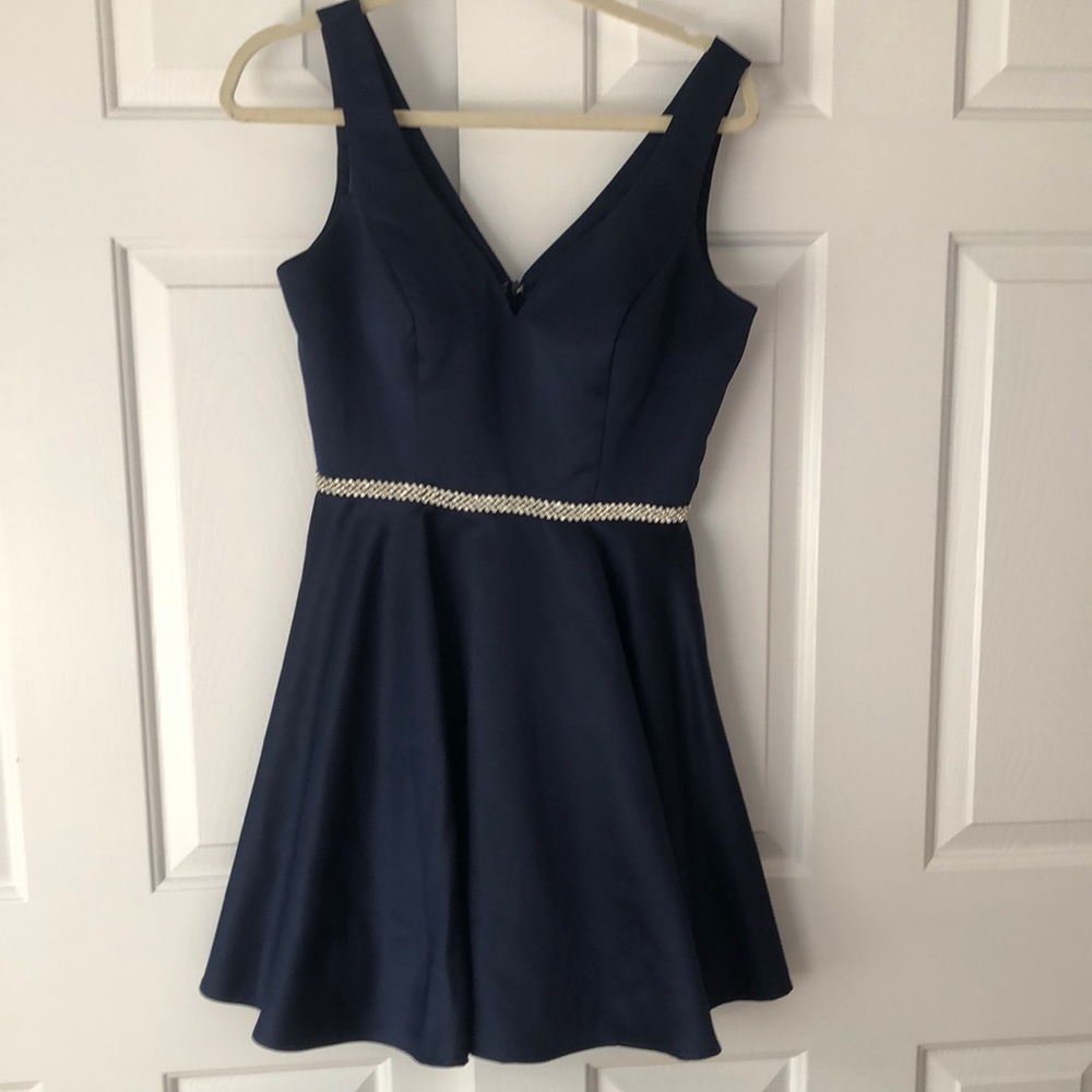 Navy girls formal dress